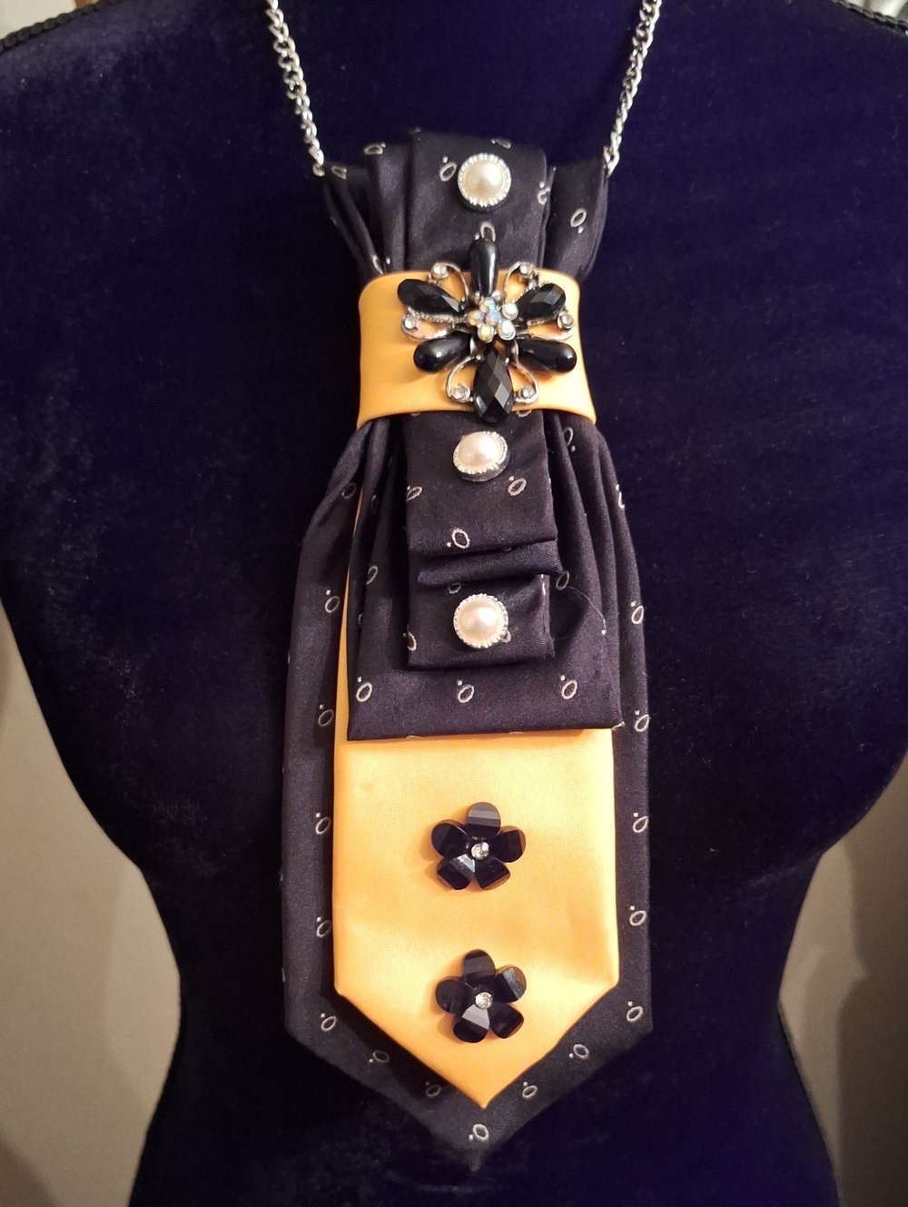 Lauren Ralph Lauren Upcycled Necktie Necklace